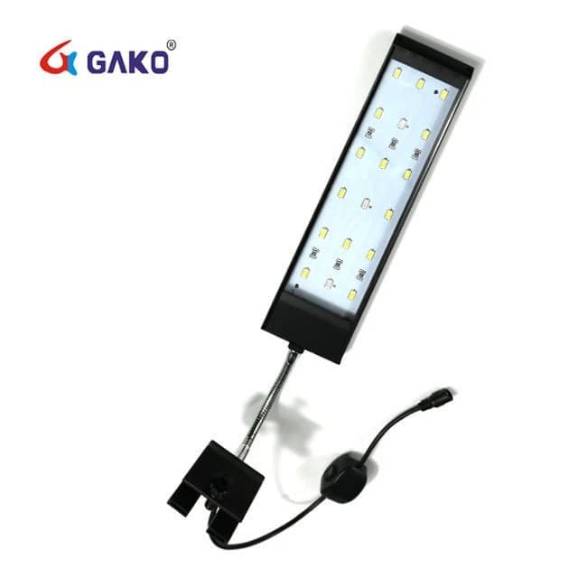 Fish Tank LED Mini Clip Light with flexible gooseneck and clamp