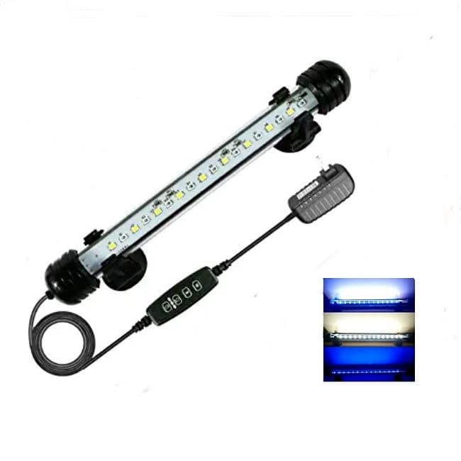 Aquarium light timer memory and brightness controls